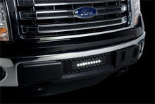 Load image into Gallery viewer, Putco 11-14 Ford F-150 EcoBoost SS Black Punch Bumper Grille Insert w/ 10in Luminix Light Bar Grilles Putco