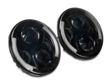 Load image into Gallery viewer, Raxiom 97-18 Jeep Wrangler TJ & JK 6-LED Headlights w/ Partial Halo- Blk Housing (Clear Lens) Headlights Raxiom