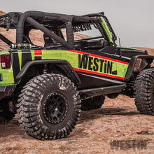 Load image into Gallery viewer, Westin/Snyper 07-17 Jeep Wrangler Triple Tube Rock Rail Steps - Textured Black Westin