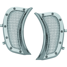Load image into Gallery viewer, Kuryakyn Mesh Headlight Vent Accents Chrome | 6518