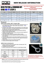 Load image into Gallery viewer, HKS BCD Piston Kit G16E HC-TT STEP3 S3 D87.5 | 21003-AT009