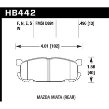 Load image into Gallery viewer, Hawk Performance 01-03 Mazda Miata HPS 5.0 Rear Brake Pads
