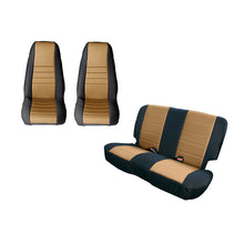 Load image into Gallery viewer, Rugged Ridge Seat Cover Kit Black/Tan 80-90 Jeep CJ/YJ Rugged Ridge