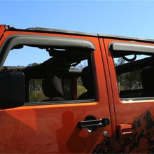 Load image into Gallery viewer, Rugged Ridge Window Visors Matte Black 07-18 4-Door Jeep Wrangler Rugged Ridge
