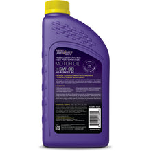 Load image into Gallery viewer, Royal Purple Premium Synthetic High Performance Multi-Grade 5W-30 Motor Oil - 1 Quart Royal Purple