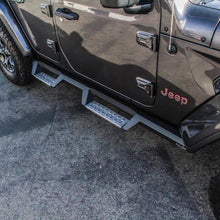 Load image into Gallery viewer, Westin/HDX 2018 Jeep Wrangler JL Unlimited Drop Nerf Step Bars - Textured Black Westin