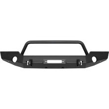 Load image into Gallery viewer, Westin 18-19 Jeep Wrangler JL WJ2 Full Width Front Bumper w/Bull Bar Textured Black Westin