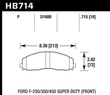 Load image into Gallery viewer, Hawk 2015 Ford F-250/350/450 Super Duty Front Brake Pads Brake Pads - Performance Hawk Performance