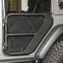 Load image into Gallery viewer, Rugged Ridge Fortis Tube Door Covers Rear Pair Black 18-20 Jeep Wrangler JLU Rugged Ridge
