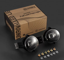 Load image into Gallery viewer, AlphaRex 02-08 Dodge Ram 1500/03-09 Ram 2500/3500 DoubleTap Dual Color LED Proj Fog Lights - Wt/Ambr AlphaRex