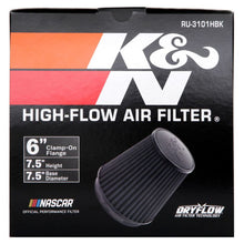 Load image into Gallery viewer, K&N Universal Rubber Filter Round Tapered 6in Flange ID x 7.5in Base OD x 5.25in Top OD x 8in Height