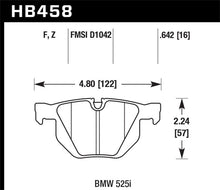Load image into Gallery viewer, Hawk 04-06 BMW 525I / 06-07 BMW 525Xi/530Xi / 08-10 528I / 04-07 530I / 08-09 535Xi / 09-10 535i HP Brake Pads - Performance Hawk Performance