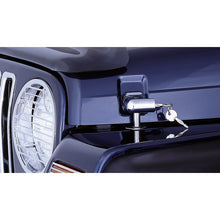Load image into Gallery viewer, Rugged Ridge Locking Hood Catch Kit Chrome 97-06 Jeep Wrangler Rugged Ridge
