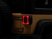 Load image into Gallery viewer, Raxiom 07-18 Jeep Wrangler JK Axial Series Carver LED Tail Lights- Blk Housing (Smoked Lens) Tail Lights Raxiom