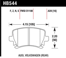 Load image into Gallery viewer, Hawk Audi A3 / A4 / A6 Quattro HPS Rear Brake Pads Brake Pads - Performance Hawk Performance