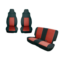 Load image into Gallery viewer, Rugged Ridge Seat Cover Kit Black/Red 97-02 Jeep Wrangler TJ Rugged Ridge