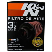 Load image into Gallery viewer, K&N Universal Rubber Filter 3 1/2inch ID FLG / 6inch Base / 4-5/8inch Top / 6inch Height