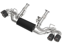 Load image into Gallery viewer, aFe MACH Force-Xp 3in to 2-1/2in 304SS Cat-Back 2020 Chevy Corvette (C8) 6.2L - Carbon Fiber Tip Catback aFe