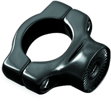 Load image into Gallery viewer, Kuryakyn Side Mount License Plate Holder Clamp 86-17 Softails Gloss Black Misc Powersports Kuryakyn