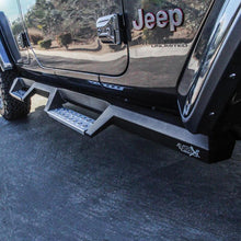 Load image into Gallery viewer, Westin/HDX 2018 Jeep Wrangler JL Unlimited Drop Nerf Step Bars - Textured Black Westin