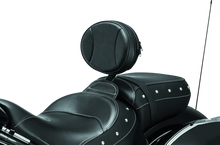 Load image into Gallery viewer, Kuryakyn Plug-N-Go Driver Backrest 14-Up Indian Black Pad, Chrome Misc Powersports Kuryakyn