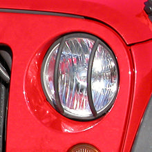 Load image into Gallery viewer, Rugged Ridge 07-18 Jeep Wrangler JK Black Headlight Euro Guards Rugged Ridge