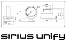 Load image into Gallery viewer, GReddy Sirius Unify Water Temperature Gauge Set (Sirius Meter w/Water Temp Sensor Set & Vision Disp) | 16001741