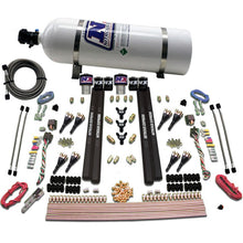 Load image into Gallery viewer, Nitrous Express SX2 Dual Stage /Gas/Rails 8 Nozzles Nitrous Kit (200-1200HP) w/15lb Bottle Nitrous Systems Nitrous Express