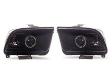 Load image into Gallery viewer, Raxiom 05-09 Ford Mustang w/ Factory Halogen LED Halo Headlights- Blk Housing (Smoked Lens) Headlights Raxiom