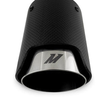 Load image into Gallery viewer, Mishimoto Carbon Fiber Muffler Tip 2.5in Inlet 3.5in Outlet Polished Muffler Mishimoto