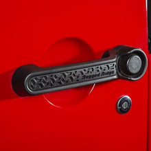 Load image into Gallery viewer, Rugged Ridge Elite Dr Hndle Inserts Black Tread 4Dr 07-18 Jeep Wrangler JK Rugged Ridge