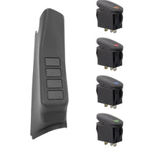 Load image into Gallery viewer, Rugged Ridge A-Pillar 4 Switch Pod Black RHD 11-18 Jeep Wrangler JK Rugged Ridge