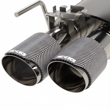 Load image into Gallery viewer, Kooks 18-24 Ford Mustang GT 5.0 3in. Valved Touring Cat-Back Exhaust - Carbon Tips Kooks Headers