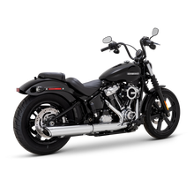 Load image into Gallery viewer, Vance & Hines 2025+ HD Softail Twin Slash 4in Round Chrome Slip-On Exhaust