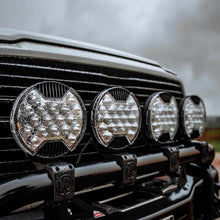 Load image into Gallery viewer, KC HiLiTES SlimLite 8in. LED Light Shield SAE Driving (Shield Only) - Clear KC HiLiTES