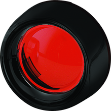 Load image into Gallery viewer, Kuryakyn Deep Dish Bezels Red Lens Gloss Black Kuryakyn