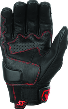 Load image into Gallery viewer, Speed and Strength Twist of Fate Leather Gloves Black/Red - Small Speed and Strength