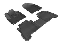 Load image into Gallery viewer, 3D MAXpider 2007-2009 Hyundai Santa Fe Kagu 1st & 2nd Row Floormats - Black | L1HY00501509
