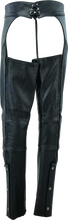 Load image into Gallery viewer, Kuryakyn Leather By River Road Sierra Leather Chaps Black Womens - Small Pants Kuryakyn
