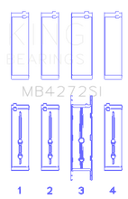 Load image into Gallery viewer, King Engine Bearings HolDEn Alloytec 175/190 (Size +0.50mm) Main Bearing Set King Engine Bearings