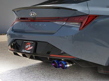 Load image into Gallery viewer, aFe Takeda 21-25 Hyundai Elantra 1.6L (t) 3in. SS Axle-Back Exhaust System w/Blue Flame Tips aFe