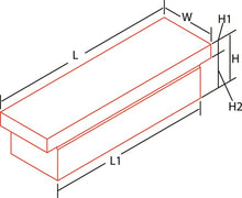 Load image into Gallery viewer, Deezee Universal Tool Box - Blue Crossover - Single Lid (Blk) Tool Storage Dee Zee
