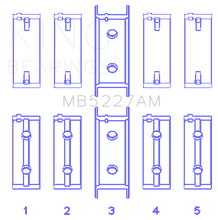 Load image into Gallery viewer, King Engine Bearings Mitsubishi 4G63/4G63T (->92) (Size +0.75mm) Main Bearing Set King Engine Bearings