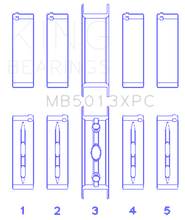 Load image into Gallery viewer, King GM Vortec/LS-Series Gen III/IV Crankshaft Main Bearing Set (Set of 10) - Size +.020mm King Engine Bearings