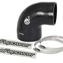 Load image into Gallery viewer, aFe Air Intake Components afe Magnum FORCE Intake Coupling Kit (4 IN ID to 3-3/8 IN ID x 90 Deg.) Elbow Coupler - Black