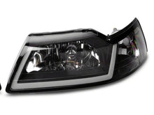 Load image into Gallery viewer, Raxiom 99-04 Ford Mustang Axial Series Headlights w/ LED Bar- Blk Housing (Clear Lens) Headlights Raxiom