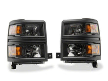 Load image into Gallery viewer, Raxiom 14-15 Chevrolet Silverado 1500 OE Style Headlights/ Black Trim- Black - Clear Lens | S169260