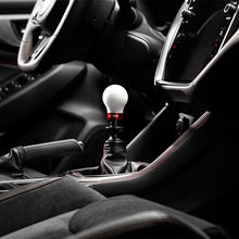 Load image into Gallery viewer, COBB Shift Knobs Cobb Subaru 6-Speed Weighted COBB Shift Knob - White (Incl. Both Red + Blk Collars)