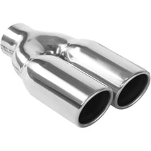 Load image into Gallery viewer, MagnaFlow Exhaust Products Exhaust Tail Pipe Tip MagnaFlow Exhaust Products Magnaflow Dual Exhaust Tip - 2.25in. Inlet/3in. Outlet 35167