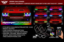 Load image into Gallery viewer, Oracle 15-23 Dodge Challenger Dynamic Surface Mount Headlight Halo Kit - ORACLE Lighting